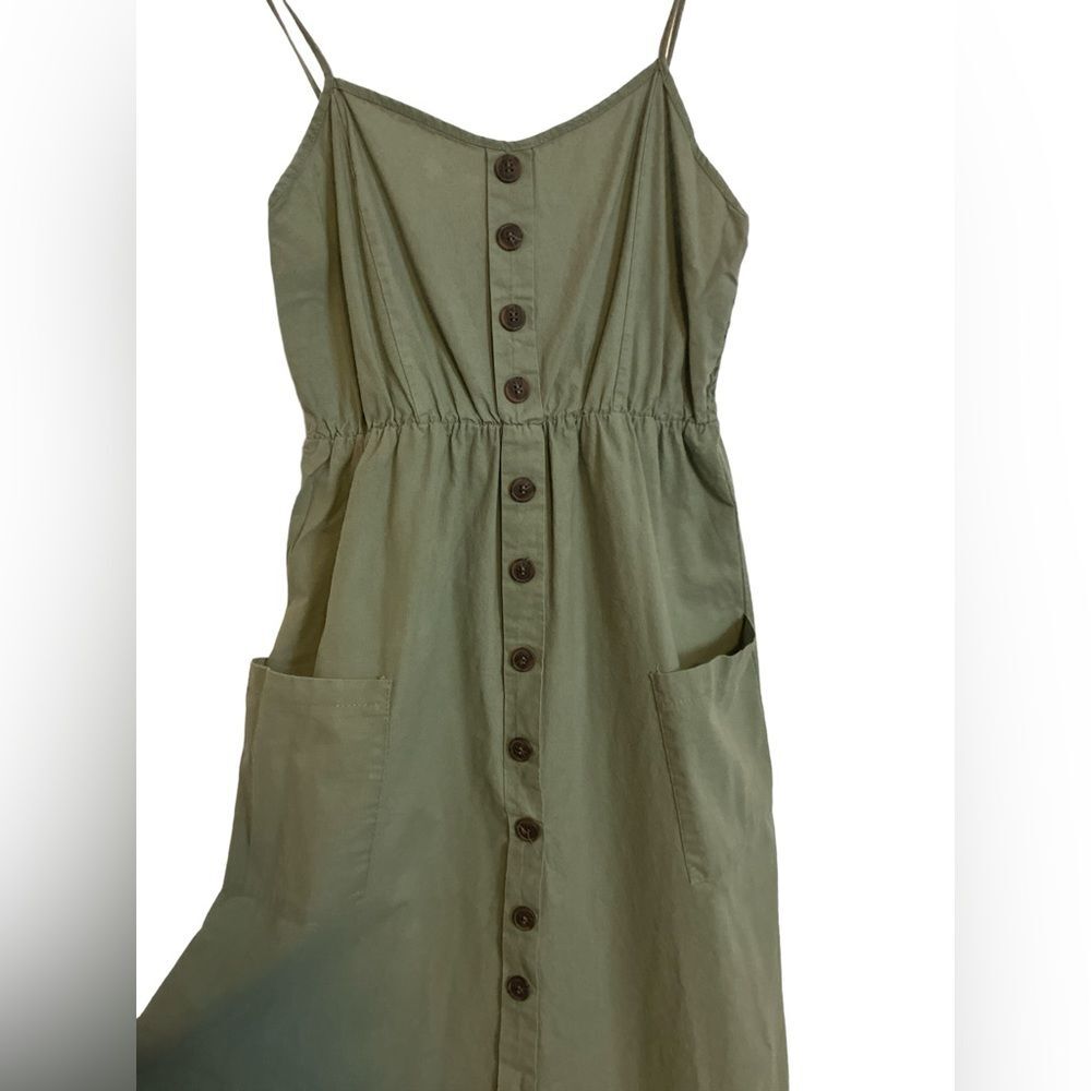 Green Dress Size M Smocked Summer